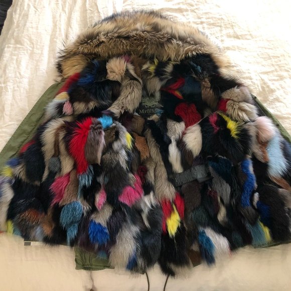 Mr & Mrs Italy | Army Mini Parka Patch with Fur - Picture 3 of 14